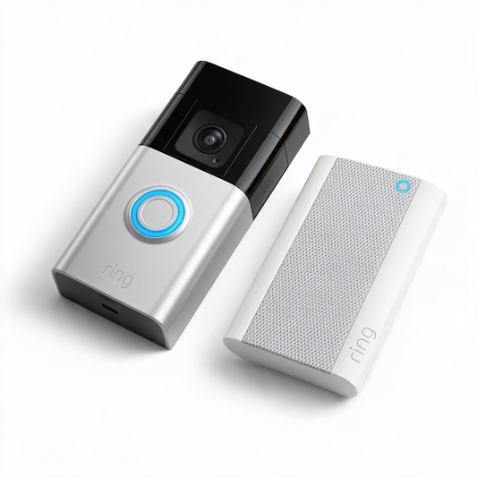 Wireless Battery Video Doorbell with Camera | Smart WiFi Doorbell with Two-Way Audio, Motion Detection, Person & Package Alerts | Easy Install
