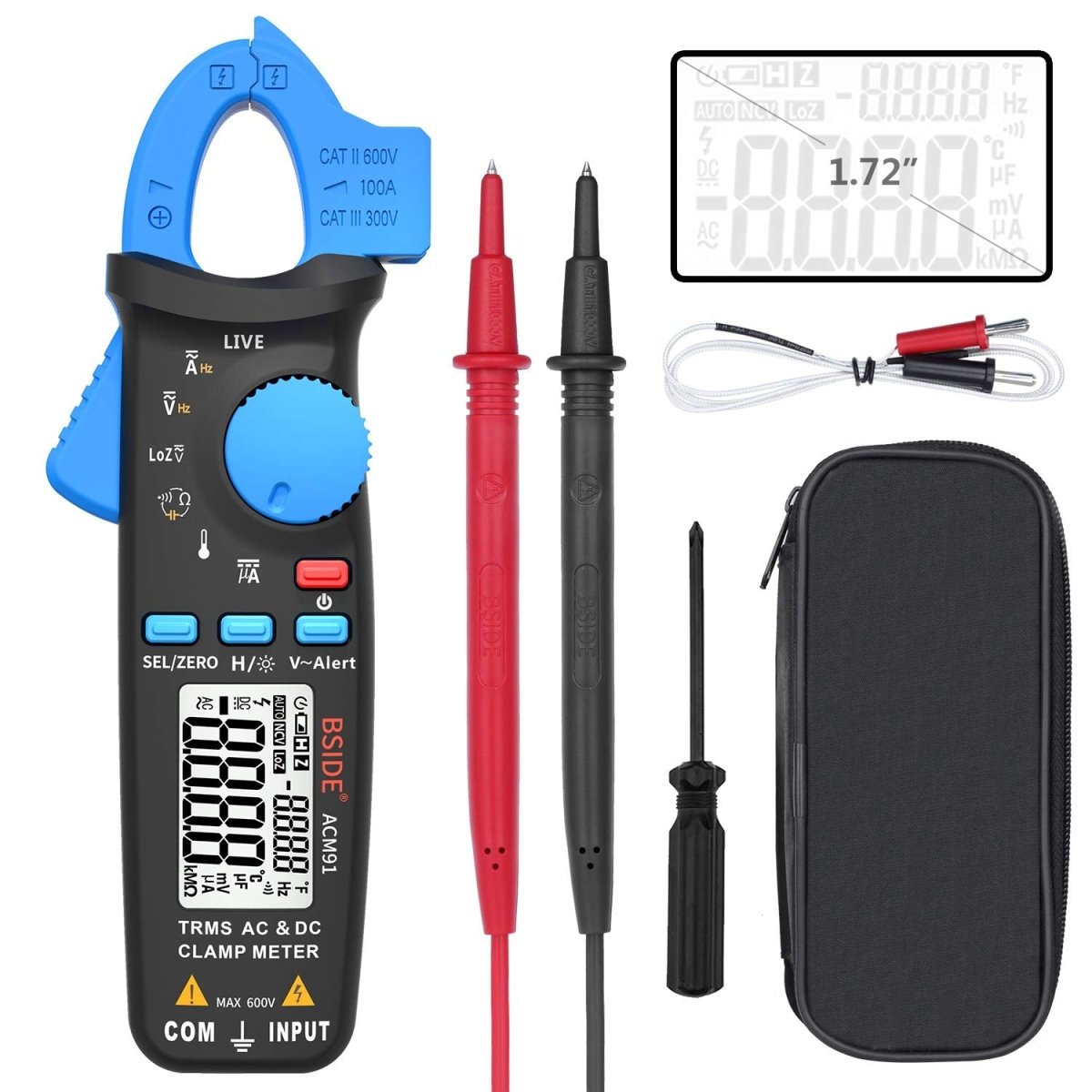 1mA AC/DC AMP Clamp Meter