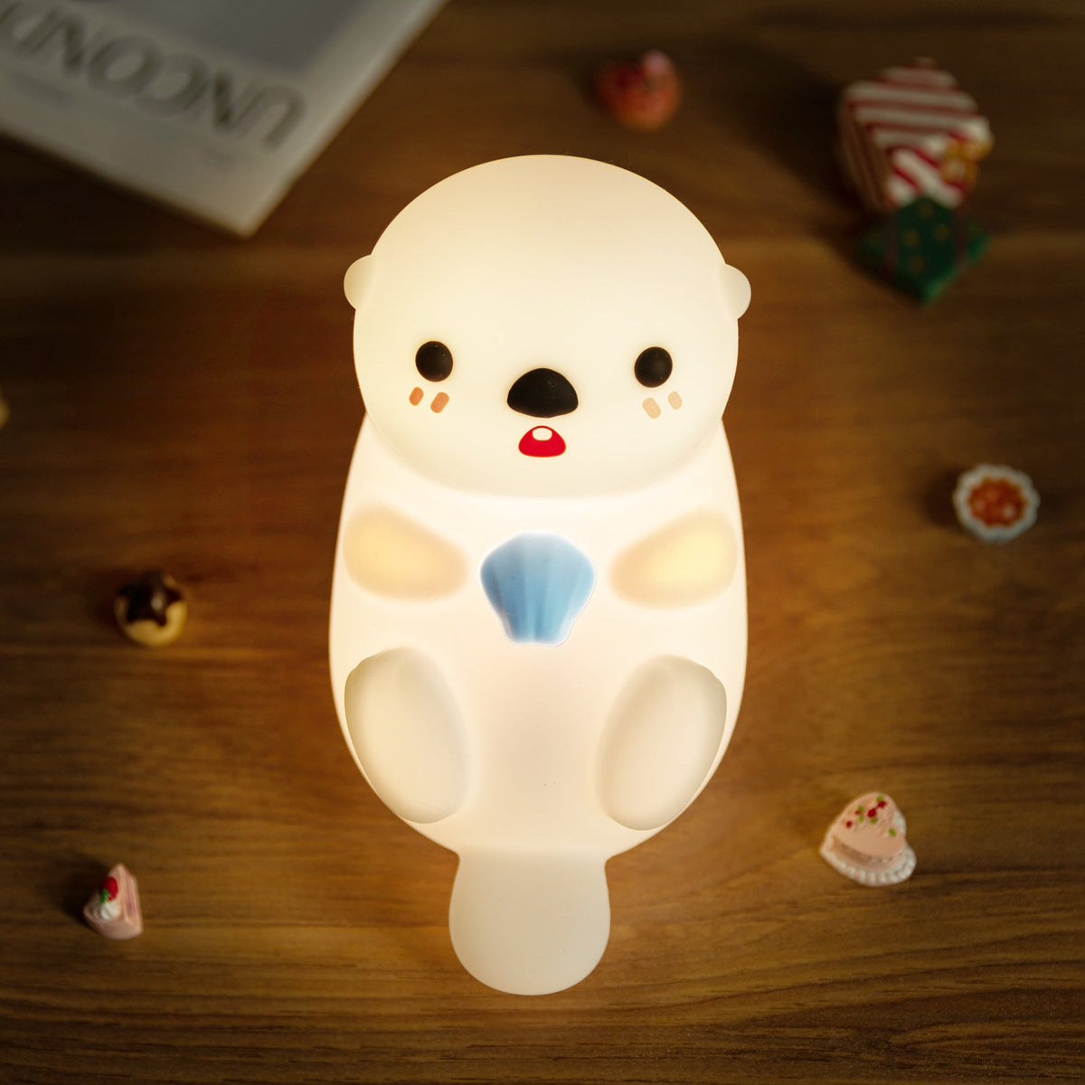 avichic® Otter Squishy Silicon LED Night Light Limited - Tap Lamp, Best Gift for Kids and Girls