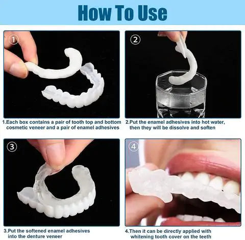🦷 QIAWI™-Premium Custom Silicone Denture Set 👨‍⚕️ American Dental Association (ADA) certified