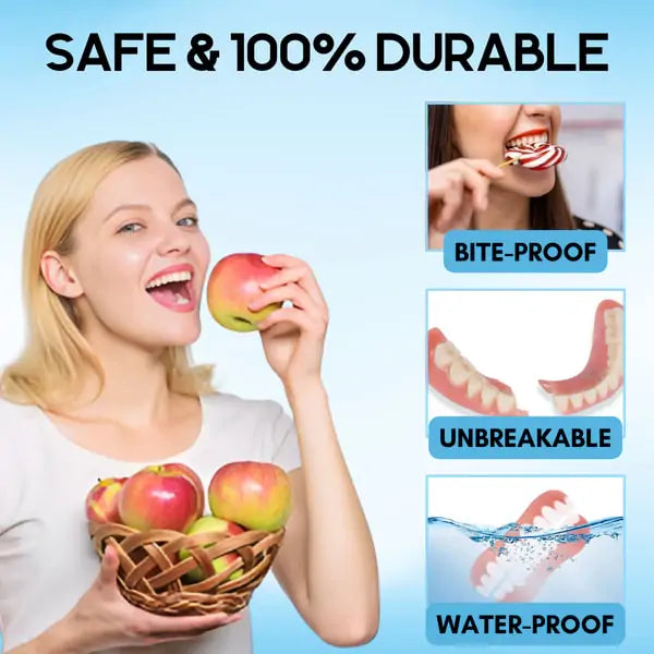 🦷 QIAWI™-Premium Custom Silicone Denture Set 👨‍⚕️ American Dental Association (ADA) certified