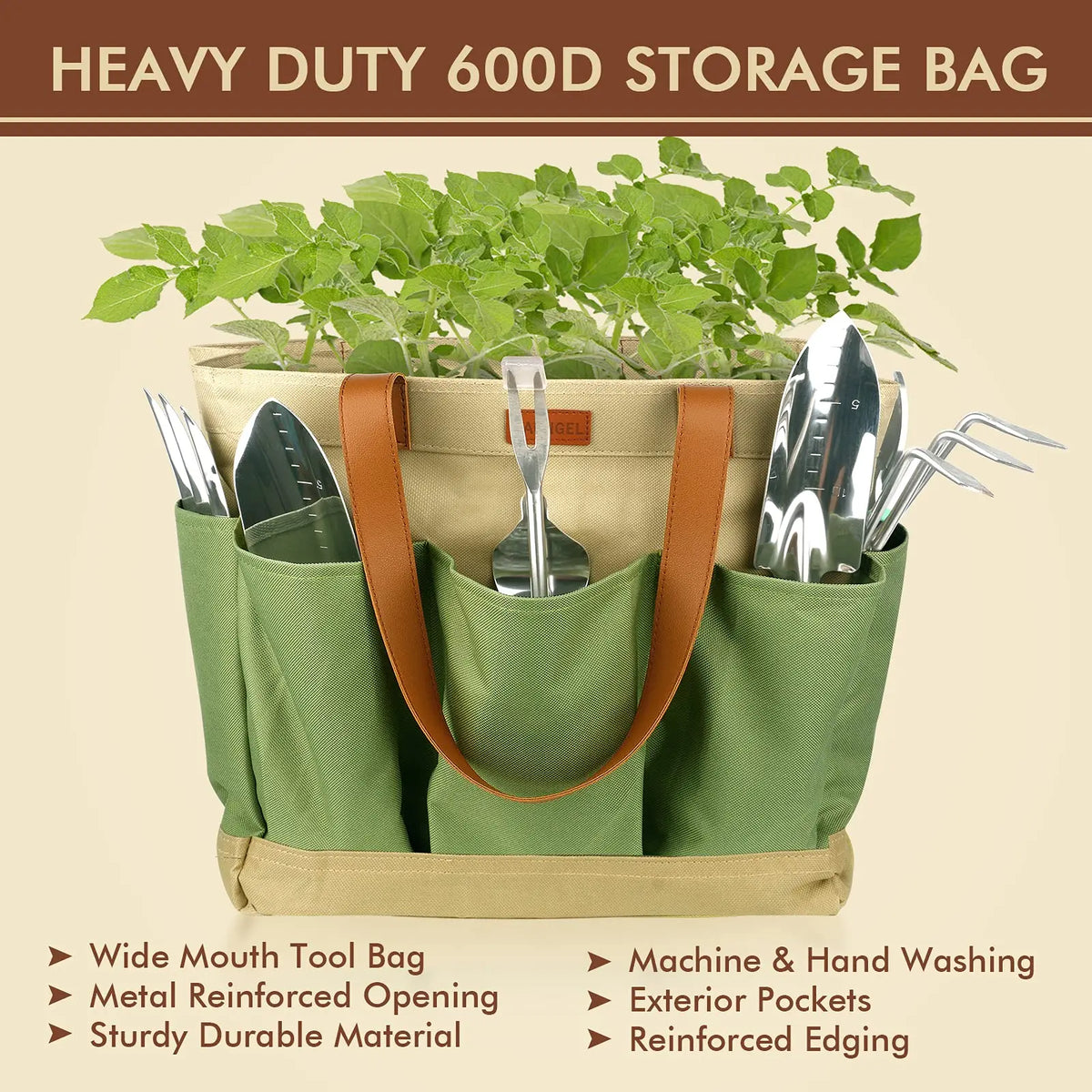10-piece Set Gardening Tools Heavy Duty Stainless Steel Garden Supplies Hand Tools With Wooden Handle Garden Gifts for Boys