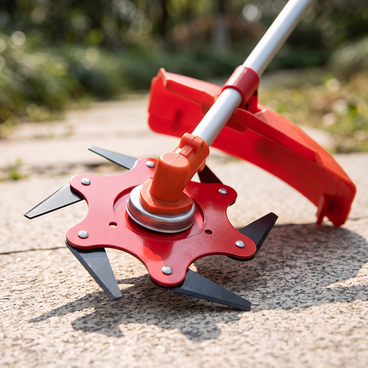 Universal 6-Steel Razor Trimmer Head – Perfect Lawn Edging
