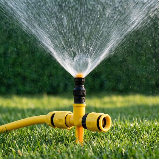 360° Rotation Auto Irrigation System Garden Lawn Sprinkler Patio,Coverage Diameter 65ft