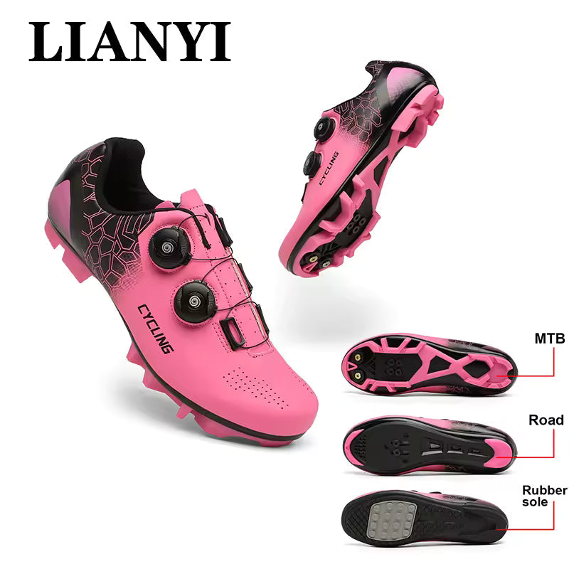 Clipless Automatic Swivel Cycling Shoe
