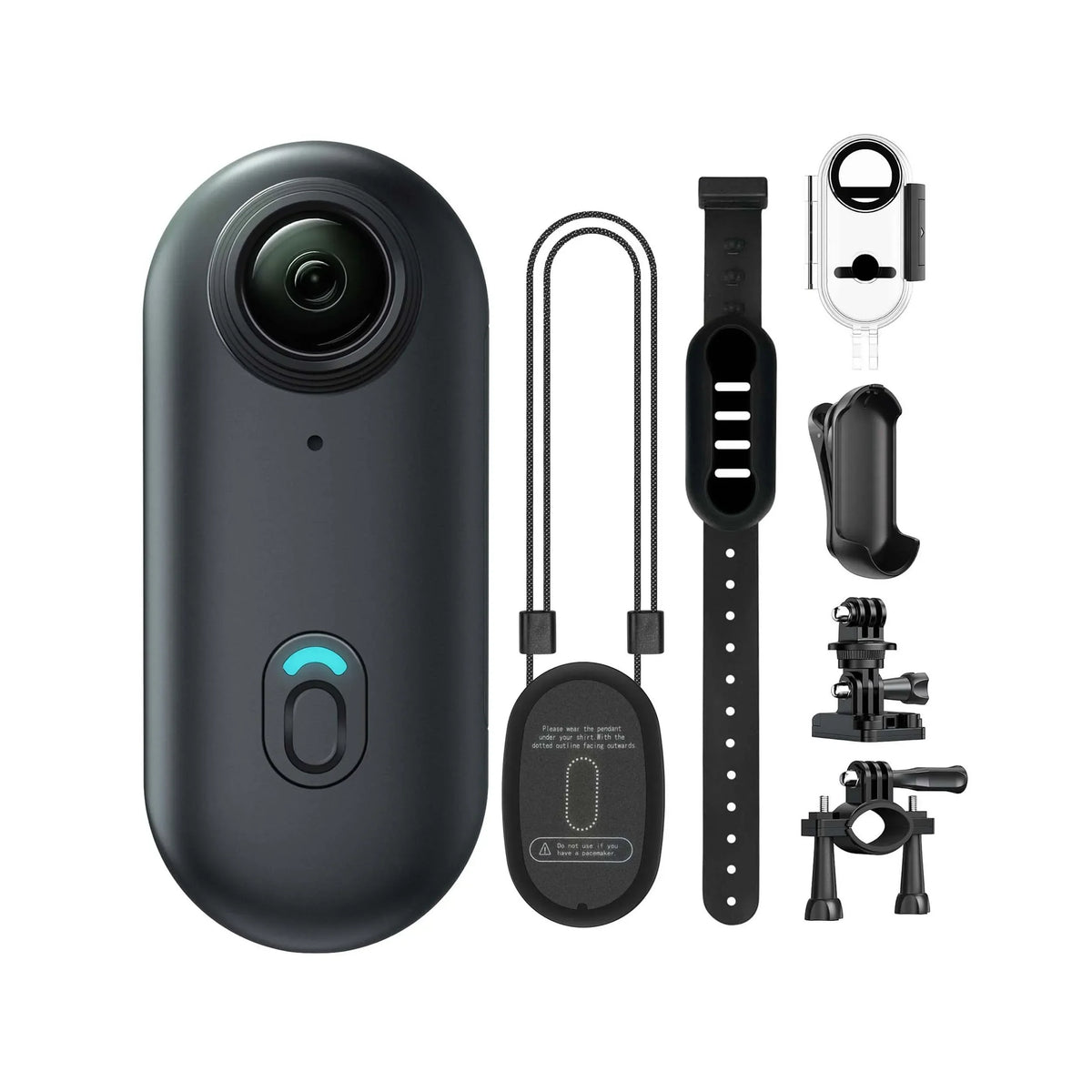 4K Mini WiFi Action Camera – Wearable Thumb-Sized Body Cam with Waterproof Case, Magnetic Clip, and 360° Mount for Sports, Travel & POV Recording
