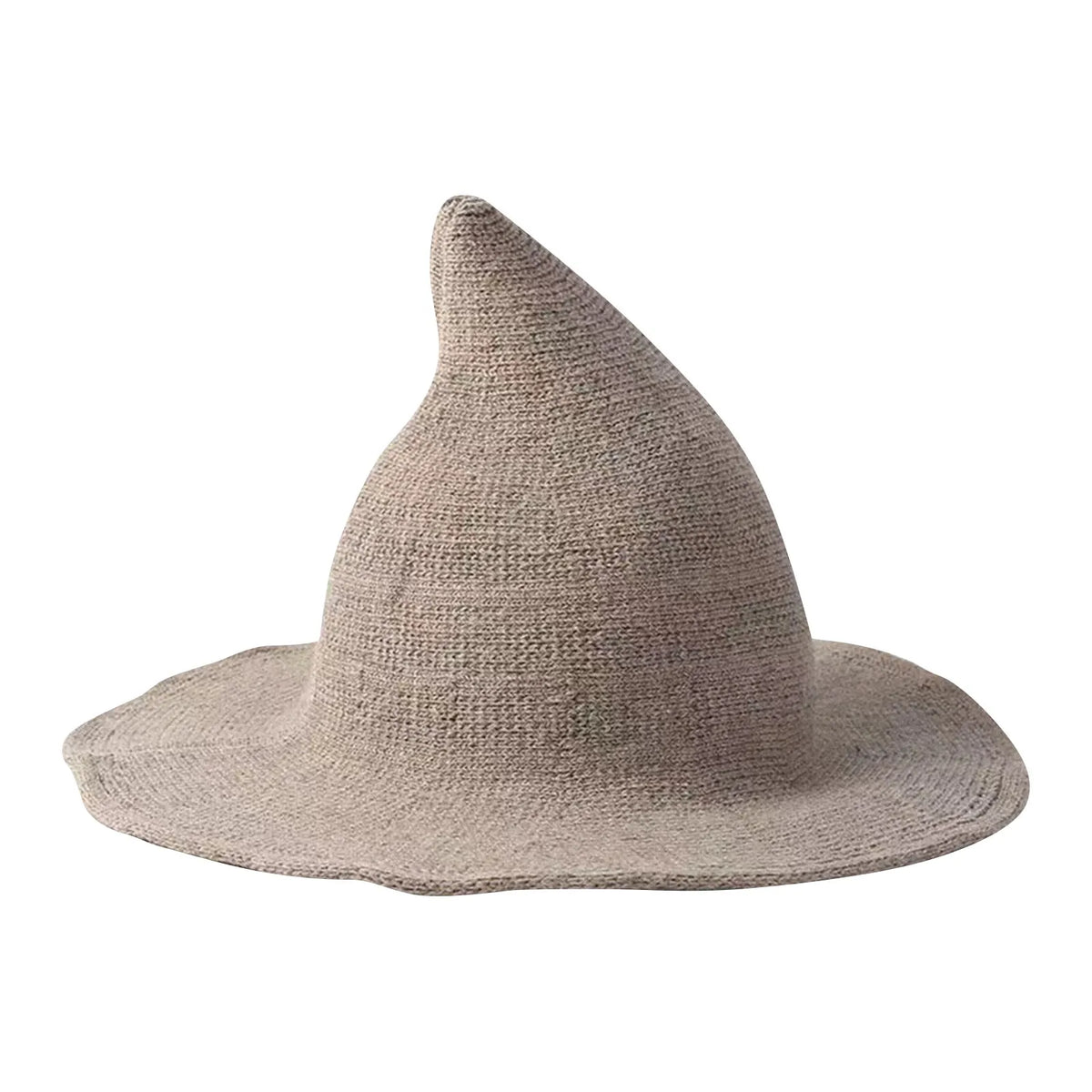 Foldable Women’s Witch Hat – Warm Crochet Pointed Winter Costume Hat for Halloween, Festivals & Cosplay Accessories