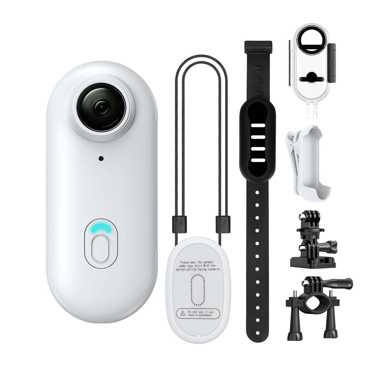 4K Mini WiFi Action Camera – Wearable Thumb-Sized Body Cam with Waterproof Case, Magnetic Clip, and 360° Mount for Sports, Travel & POV Recording