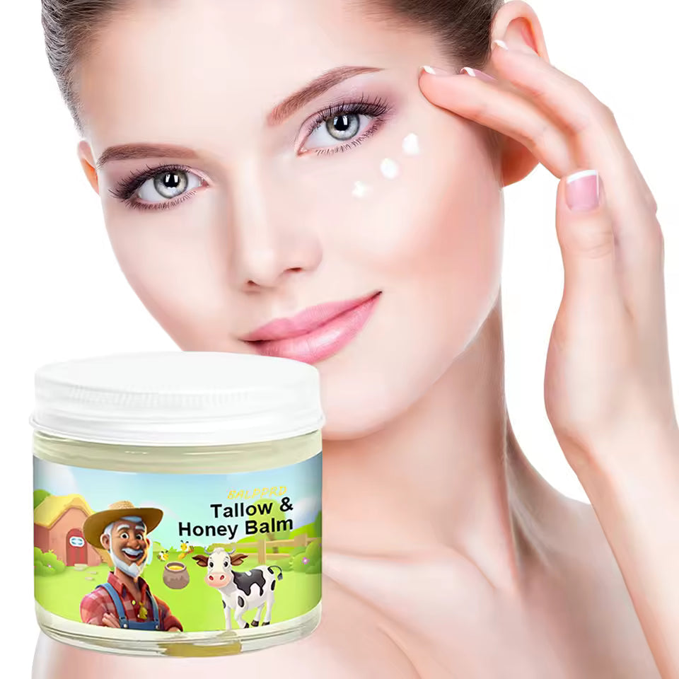 Tallow Honey Balm – Natural Moisturizer with Organic Honey & Grass-Fed Tallow for Dry Skin