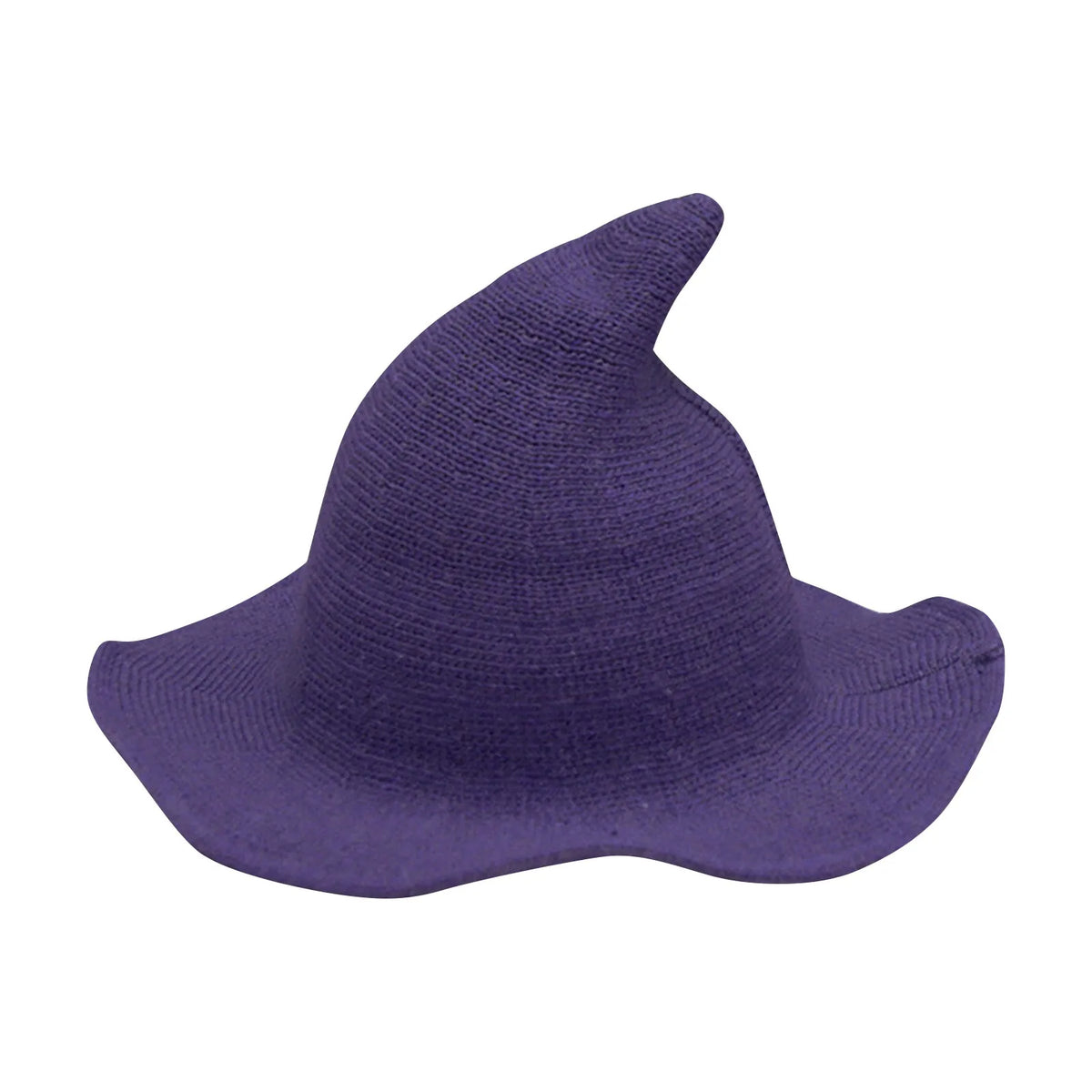Foldable Women’s Witch Hat – Warm Crochet Pointed Winter Costume Hat for Halloween, Festivals & Cosplay Accessories