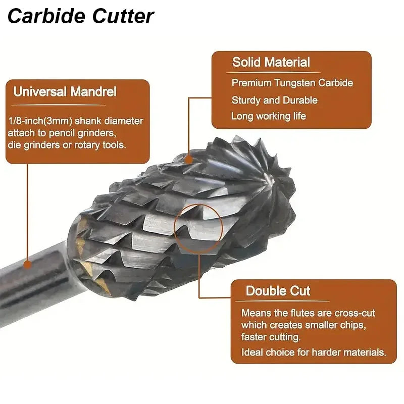 Tungsten Carbide Burr Set