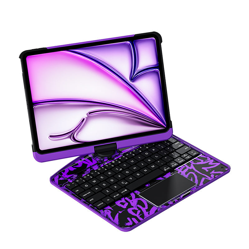 Transparent 360° iPad Keyboard Case