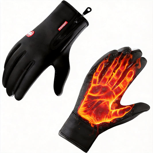 Pontelo Heated Gloves – Waterproof Insulated Winter Gloves with Touchscreen & Rechargeable Battery for Men & Women