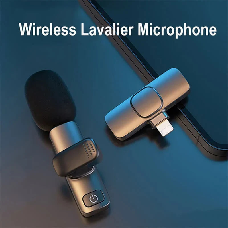 Wireless Lavalier Microphone - 20m Range, Compatible with Many Devices