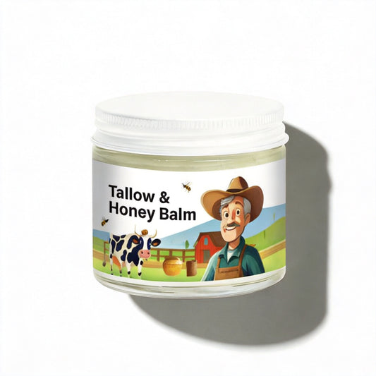 Tallow Honey Balm – Natural Moisturizer with Organic Honey & Grass-Fed Tallow for Dry Skin