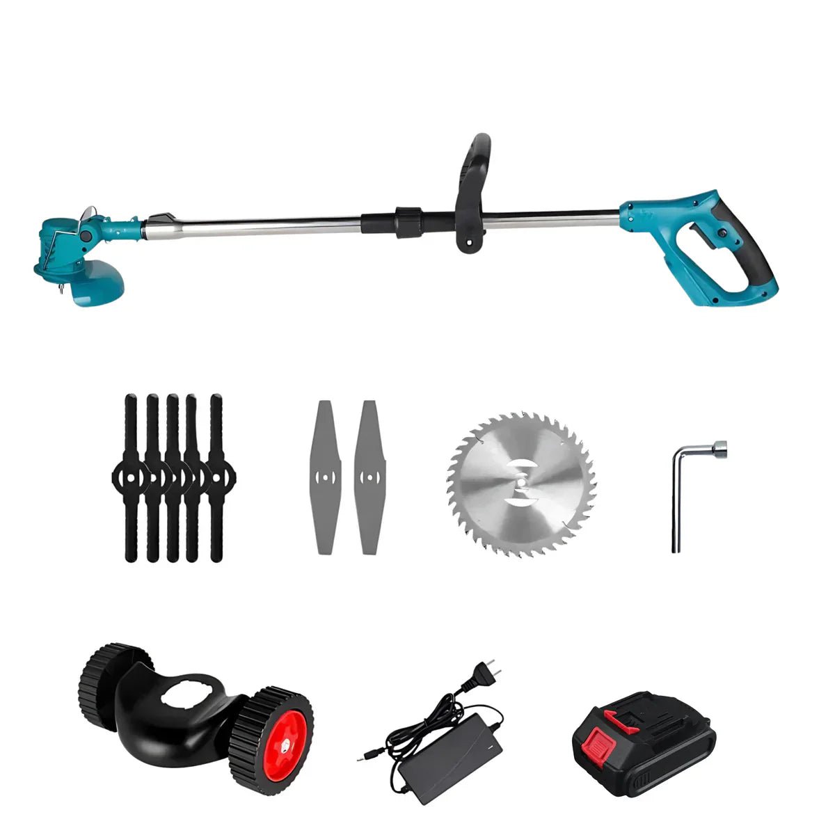 GRASSROLL – 36V Cordless Folding Grass Trimmer for Effortless Gardening