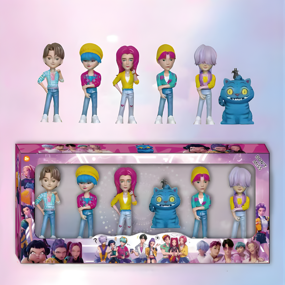 Kpop Action Figure Set Fantasy Character Collection Display