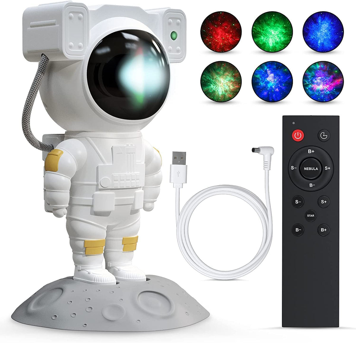 Starry Night Astronaut Projector | 360° Galaxy Light for Bedrooms